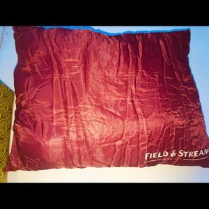 Field and Stream pillow with bag